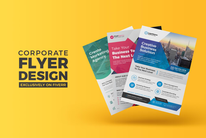 Gig Preview - Create a creative, modern corporate flyer design