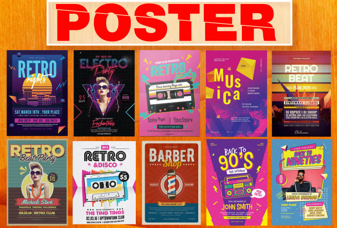 Gig Preview - Do 80s 90s, retro, vintage, club, party and event poster flyer