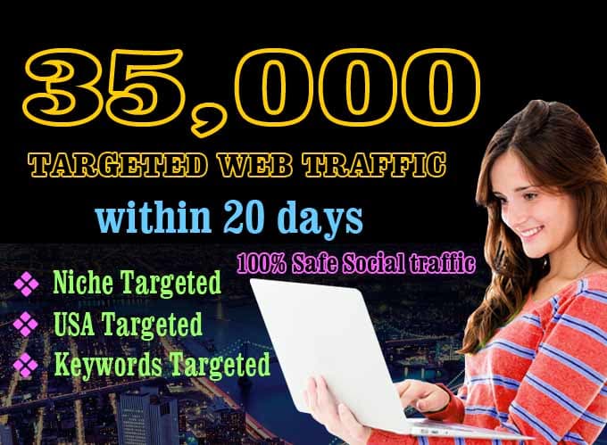 Gig Preview - Drive best targeted web traffic, real,visitors