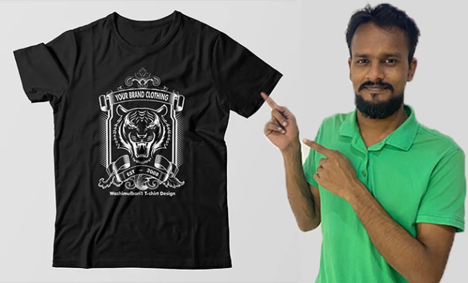 Bestseller - design your graphic t shirt logo design within 24 hours