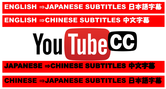 Gig Preview - Create japanese, chinese or english subtitles for video