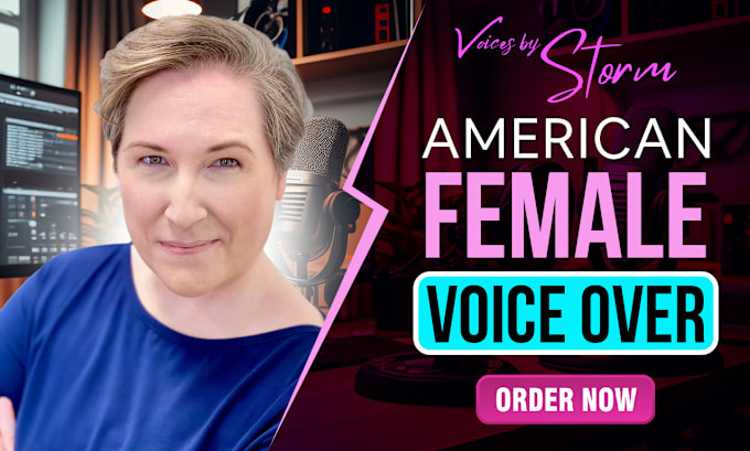 Gig Preview - Record deep female voice over, pro voice actor, narrator