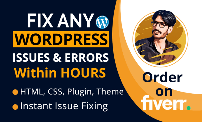 Gig Preview - Fix wordpress website issues, errors, css and customize it