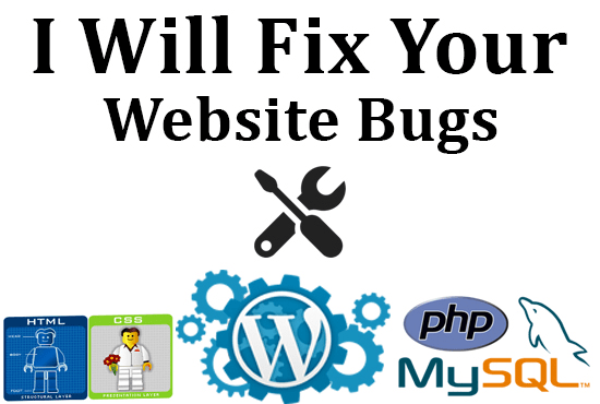 Gig Preview - Fix your HTML, CSS, wordpress, woocommerce, PHP bugs