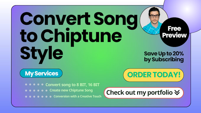 Gig Preview - Convert your song to 8, 16 bit version