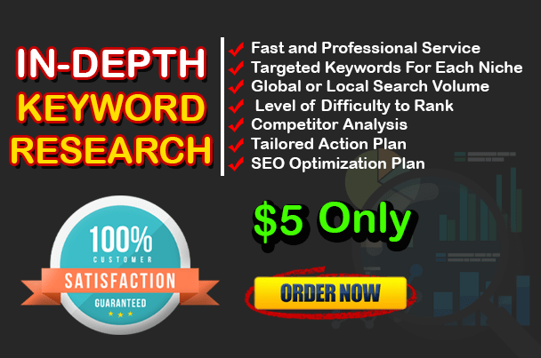 Gig Preview - Do keyword and competitor research for SEO