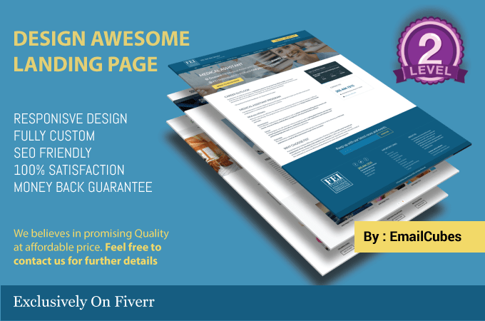 Gig Preview - Design awesome landing page