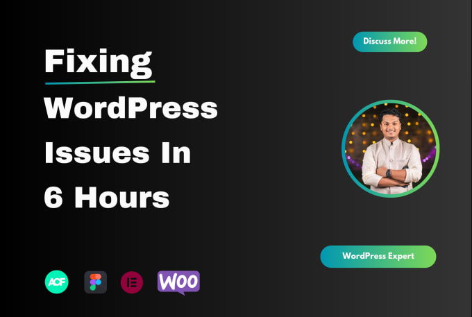 Gig Preview - Fix any wordpress issues or errors within 6 hours