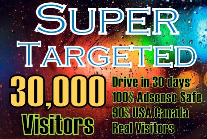 Gig Preview - Generate 30k us Super targeted website traffic,visitors