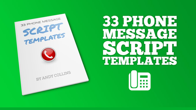 Gig Preview - Send 33 phone message script templates