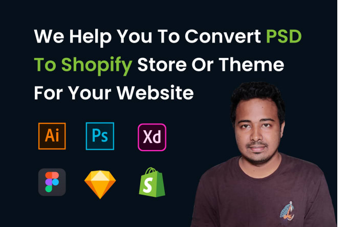 Bestseller - convert PSD, xd, ai, figma to shopify theme from sketch