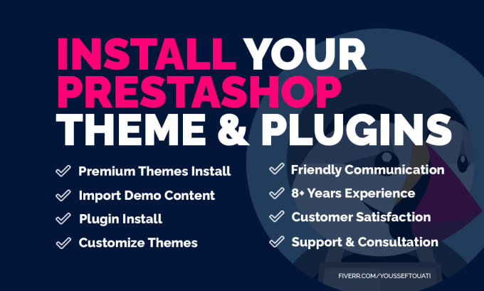 Gig Preview - Install and customize your prestashop theme and modules