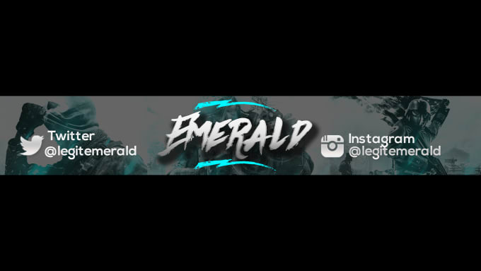 Create a logo and an epic youtube banner by Emeraldyt 