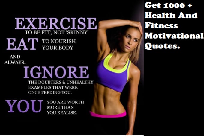 Gig Preview - Give you more than 1000 unique health and fitness motivational quotes