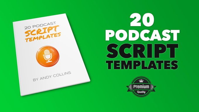 Gig Preview - Send 20 podcast intro script templates