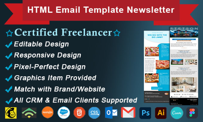 Gig Preview - Do html email template design or responsive email template in HTML