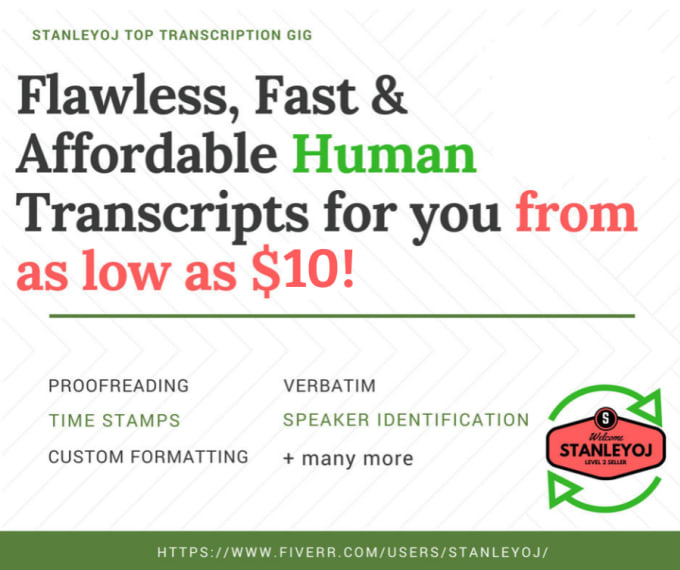 Bestseller - provide fast and flawless audio or video transcription