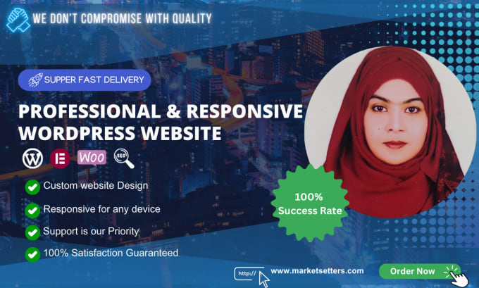 Gig Preview - Develop and design professional responsive wordpress website