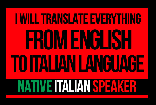 Gig Preview - Translate from english to italian up to 5000 words