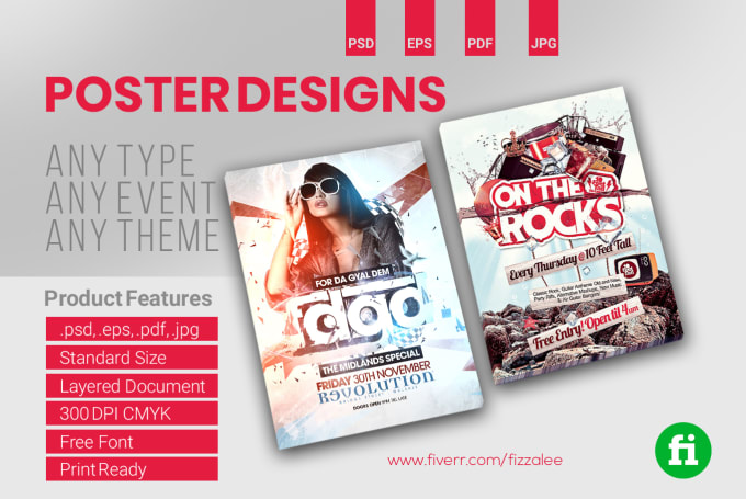 Gig Preview - Do professional and call to action flyer designs