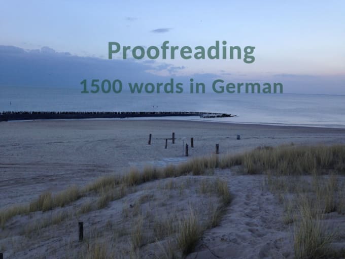 Gig Preview - Proofread your german text