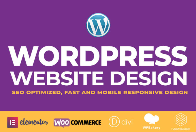 Gig Preview - Build wordpress website design and website development