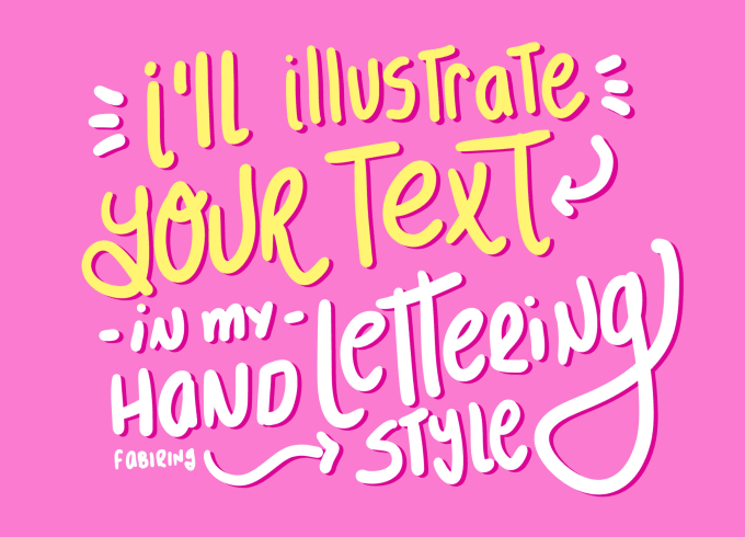 Gig Preview - Illustrate your text in my hand lettering style