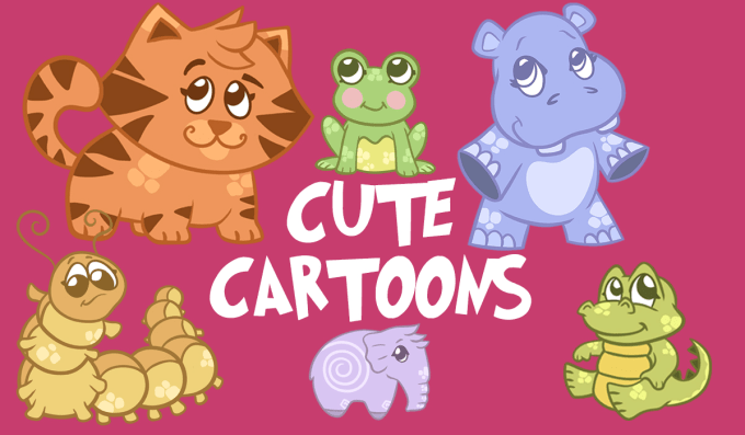 Gig Preview - Draw cute cartoons characters