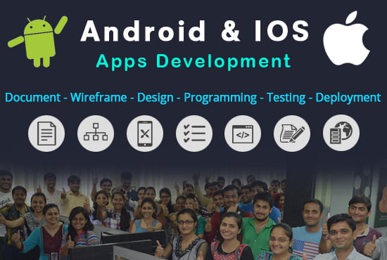 Gig Preview - Our agency will do mobile app development, ios app, android app, app builder