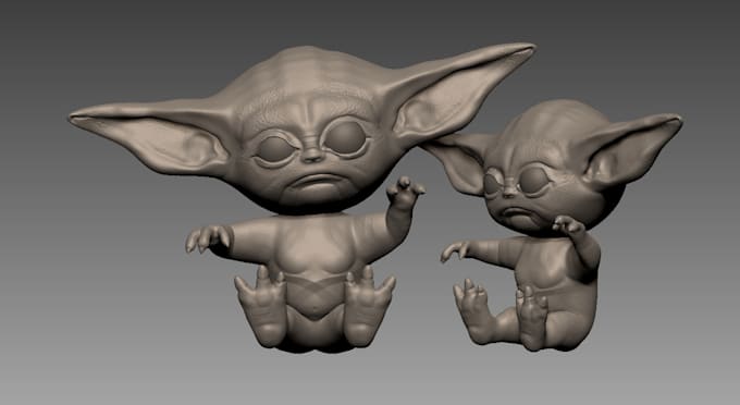 Gig Preview - Sculpt 3d characters or models ready for 3d printing