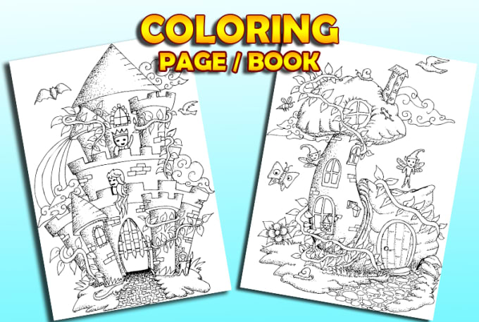 Gig Preview - Make coloring book or pages