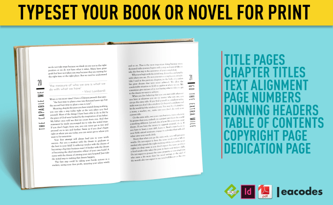 Bestseller - typeset your book or novel interior for print