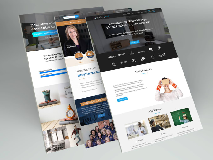 Gig Preview - Design divi landing page