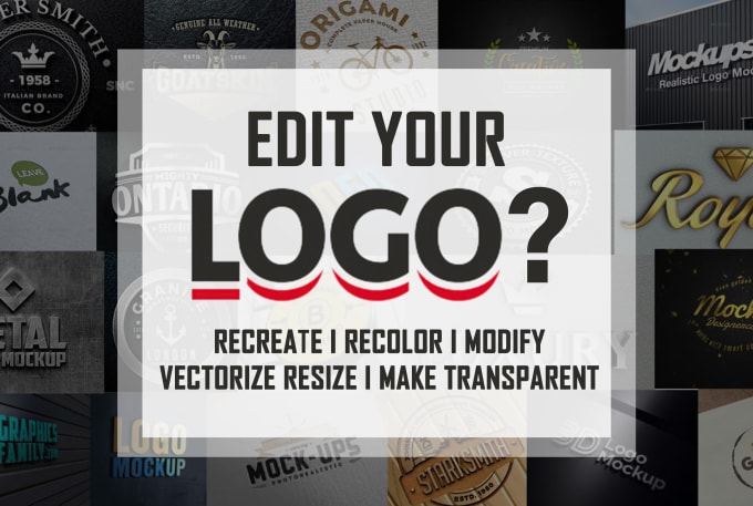 Gig Preview - Edit logo, recolor, recreate, vectorize or make transparent