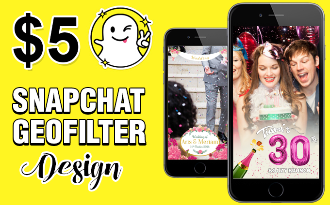 Gig Preview - Design a custom snapchat geofilter luxury