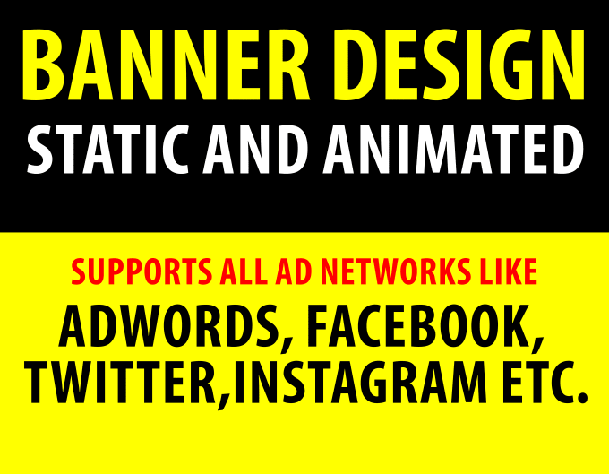 Gig Preview - Design animated or static banners