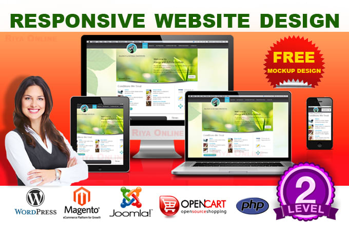 Bestseller - create a custom professional and responsive website design