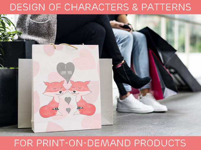 Gig Preview - Design tote bags, mugs or other print on demand products