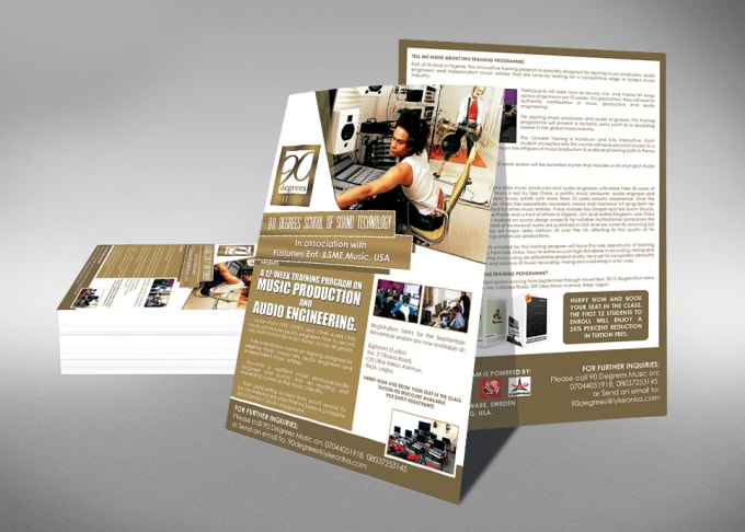 Gig Preview - Design flyer and brochure