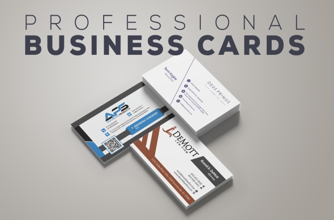 Gig Preview - Design a professional business card