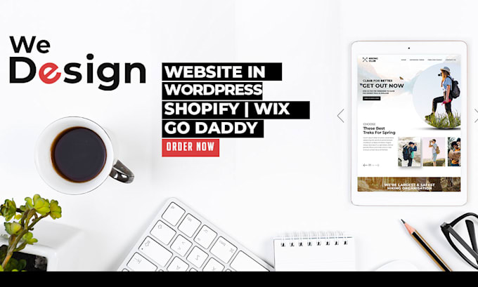 Gig Preview - Design a business, food, or white label shopify store website on demand