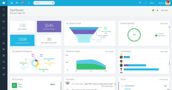 Gig Preview - Develop PHP laravel custom CRM with admin dashboard