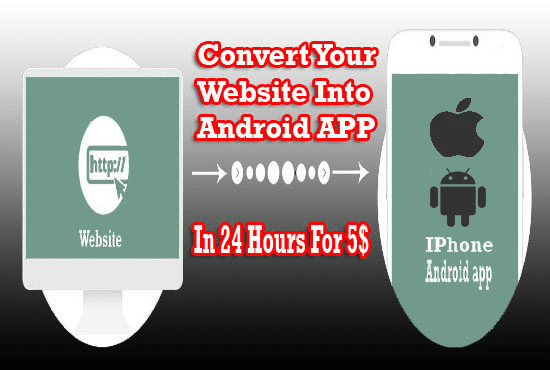 Gig Preview - Convert your website into awesome android IOS app