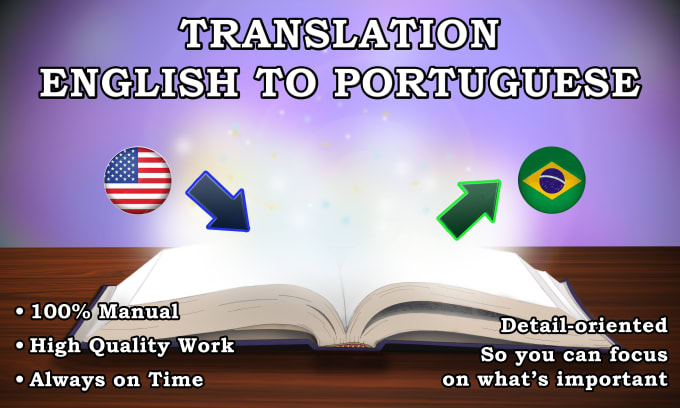 Gig Preview - Translate from english to brazilian portuguese manually