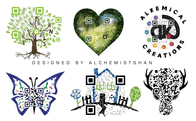 Gig Preview - Create custom qr code design with your logo