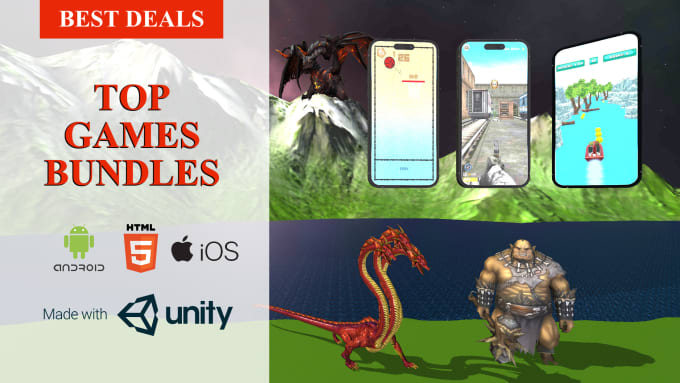 Bestseller - provide revenue making games made with unity 3d, ads, in app