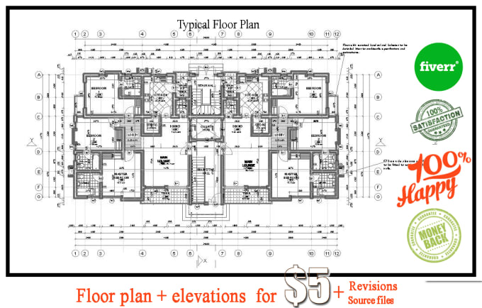 Gig Preview - Design amazing house plan in autocad for city permit