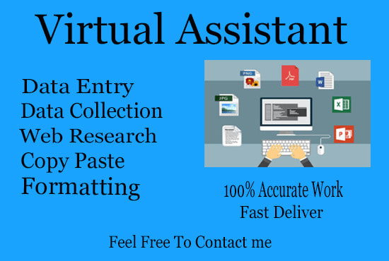 Gig Preview - Be your virtual assistant for data entry work