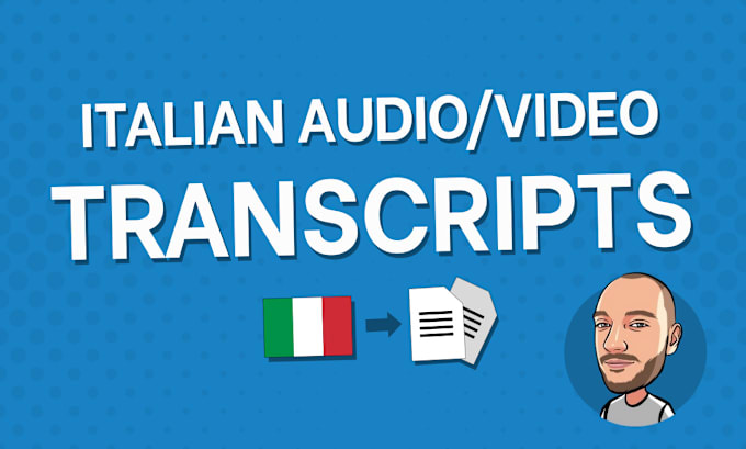 Gig Preview - Accurately transcribe any italian audio for you