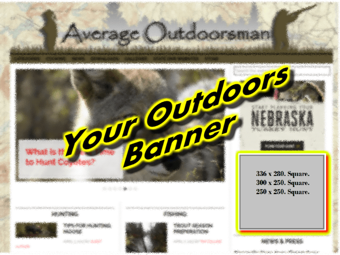 Gig Preview - Place your banner on my outdoors website